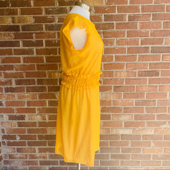 ⭐️Ella Moon Yellow Ruffled Dress Medium - Picture 6 of 8